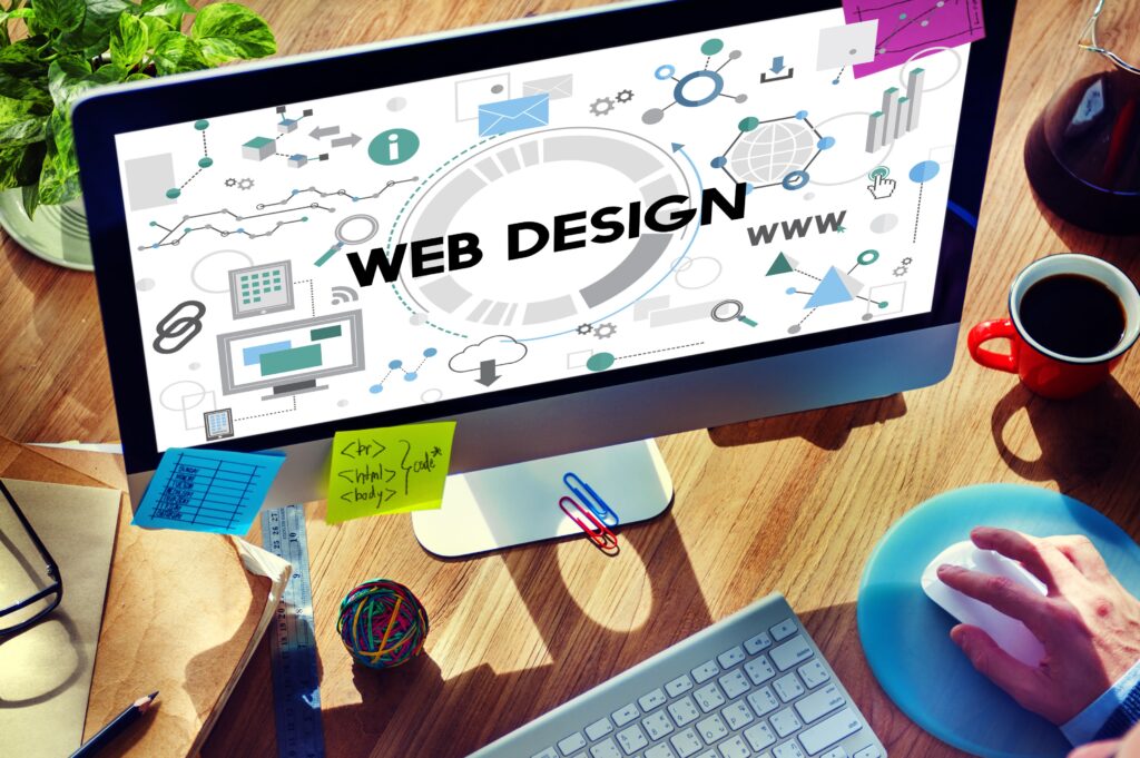 web design technology browsing programming concept